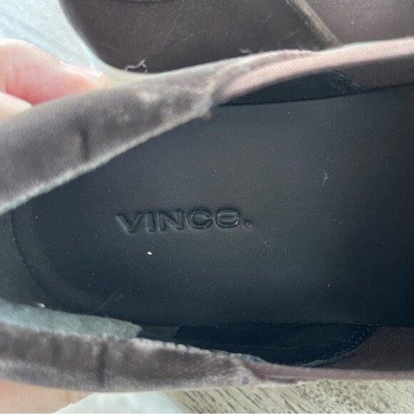 Vince Warren Brown Velvet Slip On Platform Shoes Womens Size 75 - Picture 4 of 7